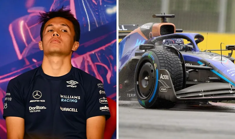 Albon califica de 'idiota' a Bearman tras el choque en la primera práctica del Gran Premio de México