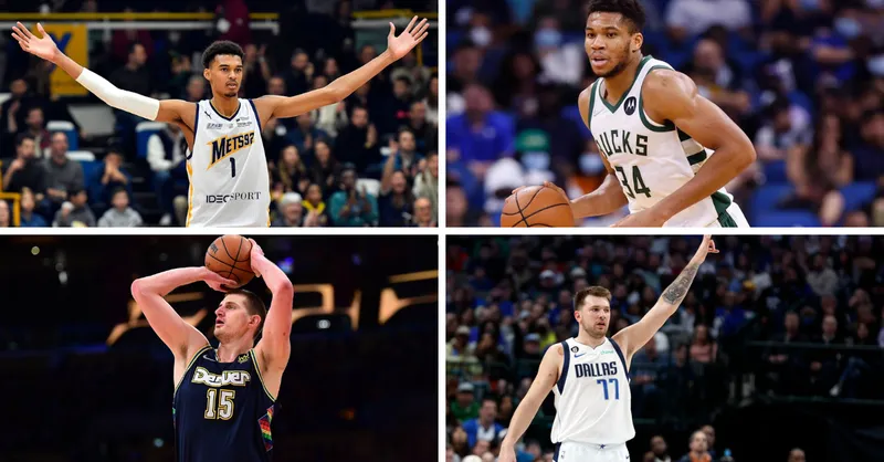 Giannis Antetokounmpo y Nikola Jokić dominan las votaciones para el All-Star 2023