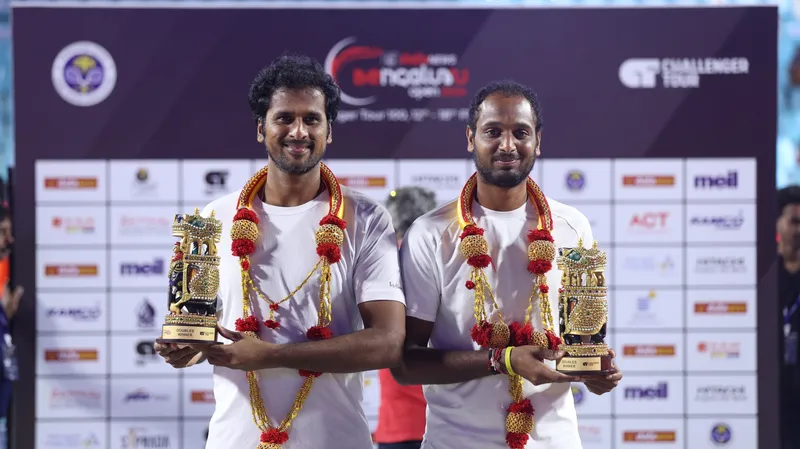 ¡Triunfo indio en el Seoul Open 2024! Myneni y Ramanathan se coronan campeones en dobles