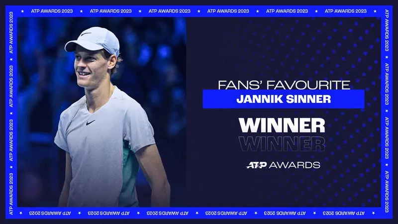 Premios ATP 2024: Sinner repite como el favorito de los aficionados; Berrettini, Dimitrov y Thiem también ganan premios