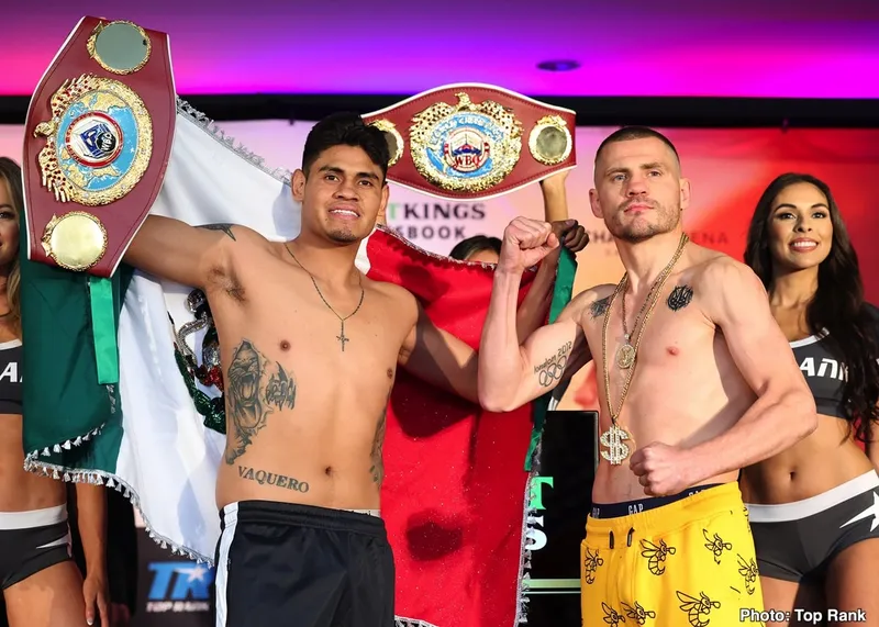 Resultados del Pesaje: Berinchyk 134.6 Vs. Keyshawn 134.2 - Noticias de Boxeo 24