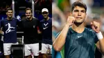 "Carlos Alcaraz Expresa su Admiración por Federer, Nadal y Djokovic: Su Orgullo al Enfrentarse a los Grandes del Tenis"