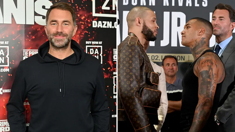 Eddie Hearn estalla de ira por la controversia del huevo entre Chris Eubank Jr y Conor Benn: 