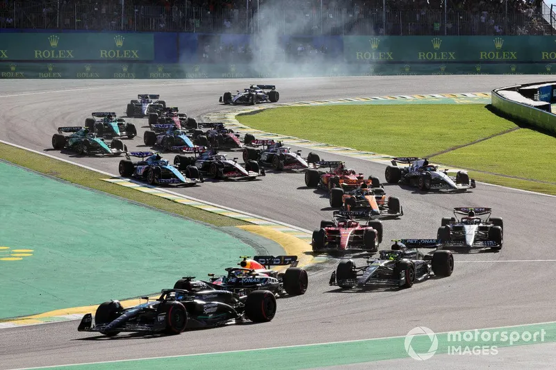 Revisión de la parrilla de salida del Gran Premio de Brasil con sanciones incluidas