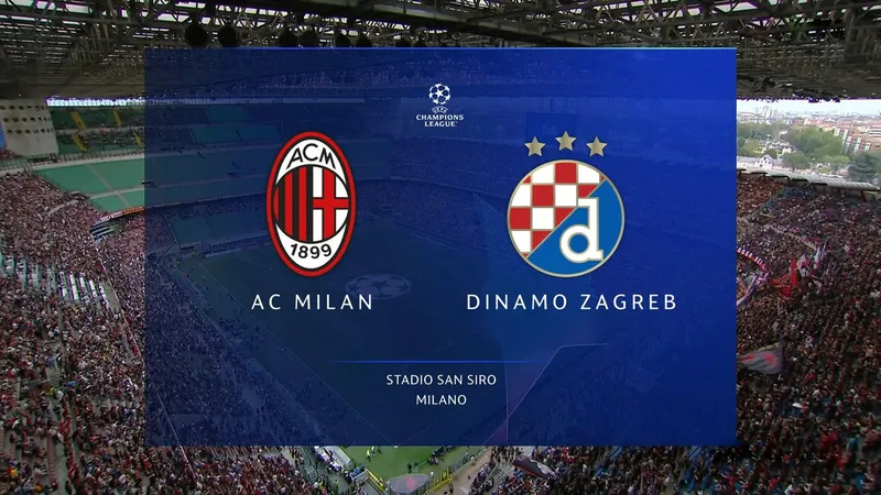 Dinamo Zagreb vs AC Milan: Estadísticas y Enfrentamientos Directos en la UEFA Champions League