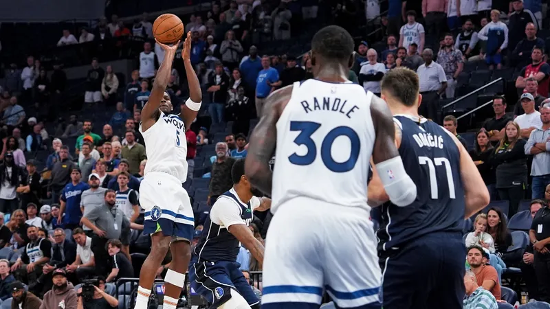 ¡Anthony Edwards brilla en el primer cuarto con un récord de 24 puntos en el Target Center!