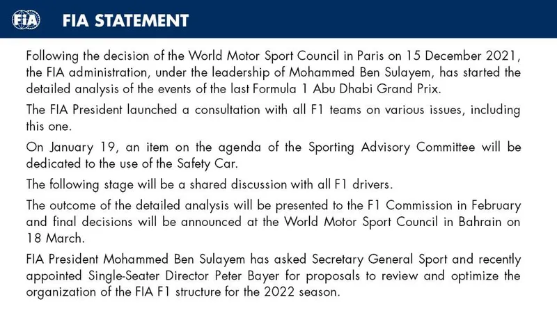 Declaración de la FIA sobre las nuevas directrices de adelantamiento en F1 tras la reunión con los pilotos