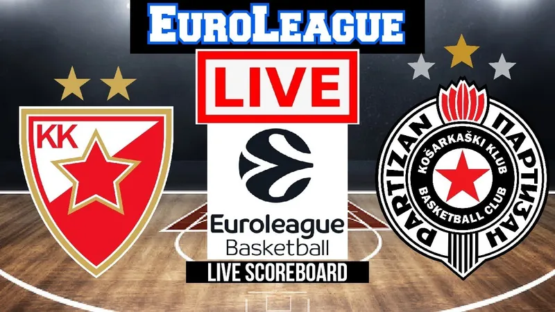 EuroLeague en vivo: Crvena Zvezda recibe a Panathinaikos en el Pionir