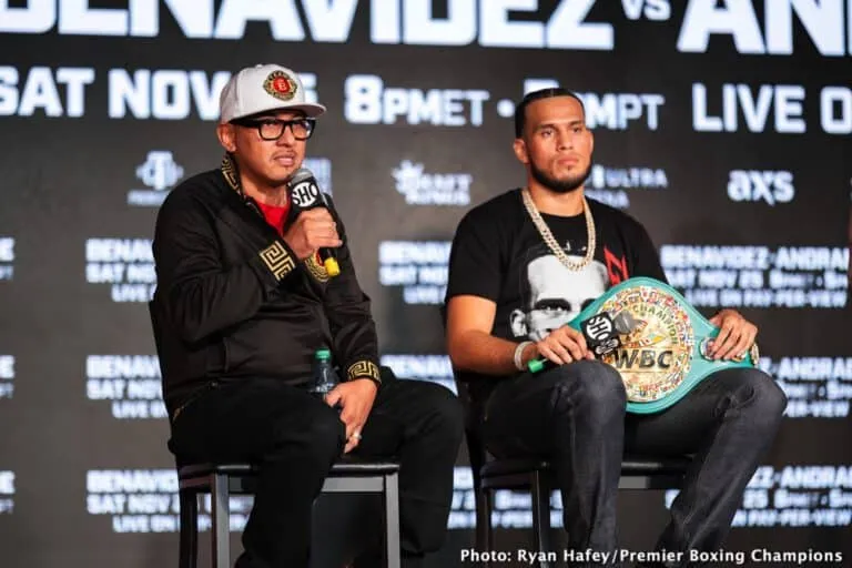 Benavidez y Morrell dan el pitazo inicial en conferencia de prensa en Los Ángeles