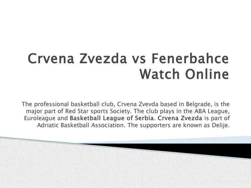 EuroLeague en vivo: Zvezda se enfrenta a Fenerbahce y PAO es puesto a prueba en Barcelona