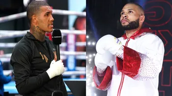 "Conor Benn Responde Rápidamente Tras el Insólito Golpe de Chris Eubank Jr en un Caótico Cara a Cara"