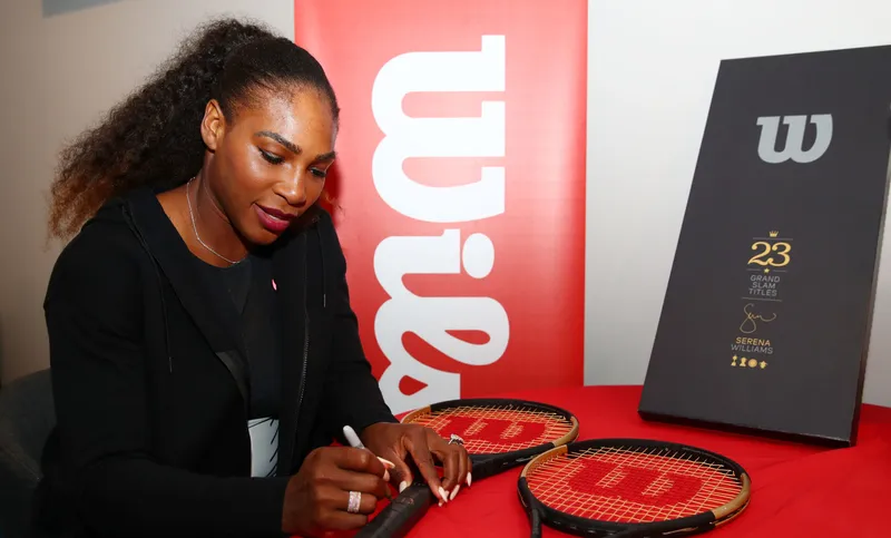 Lo que Serena Williams pedía a Wilson que hiciera con sus raquetas, un pedido único en la historia del tenis